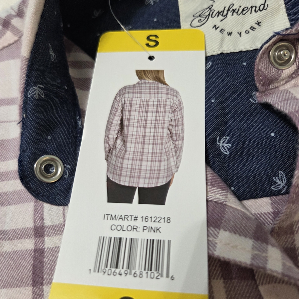 NWT Jachs Girlfriend Plaid Shirt. - Picture 6 of 9